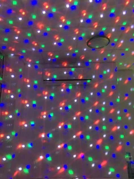 Светодиодный новогодний лазерный проектор диско шар WL-808, есть опт