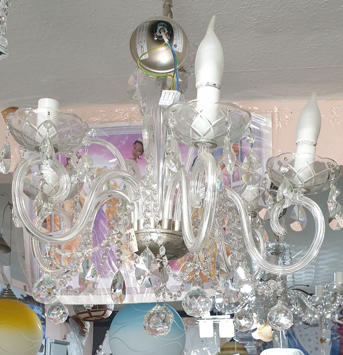 Żyrandol kryształowy 6 ramienny