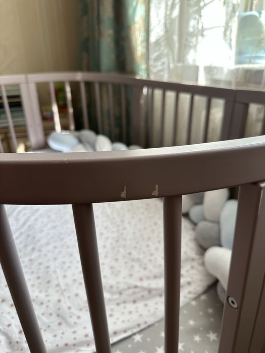 Ліжечко з матрасами royal sleep 7в1