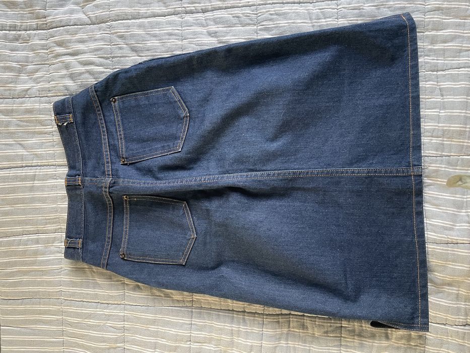 Спідниця міді джинсова