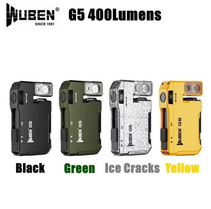 EDC ліхтарик WUBEN G5 400 люмен RGB Яскраве світло
