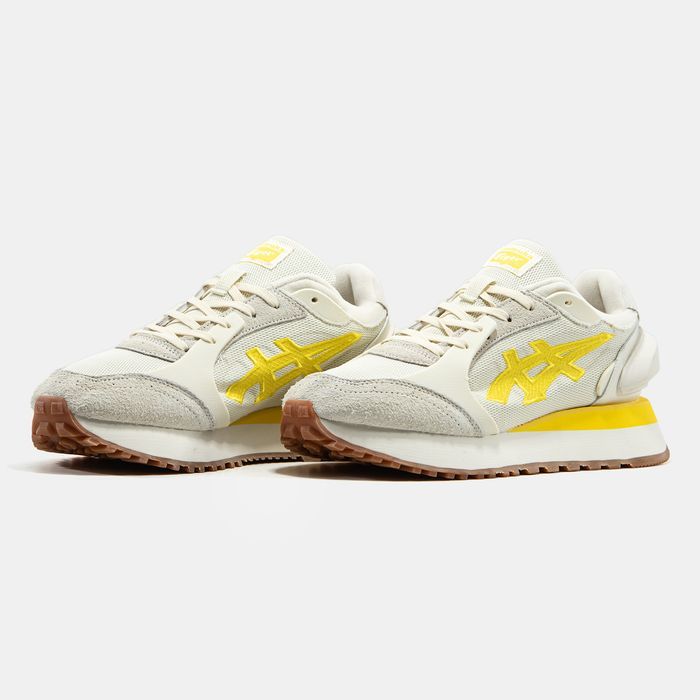 Кросівки Кроссовки Asics Onitsuka Tiger Moage CO White Yellow Кросовки повсякденні