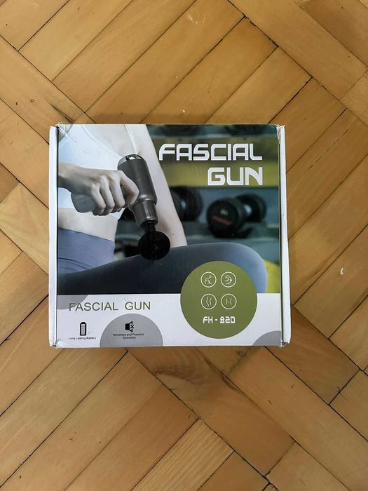 Pistolet do masażu mięśni Fascia Gun FH-820 – zestaw z końcówkami