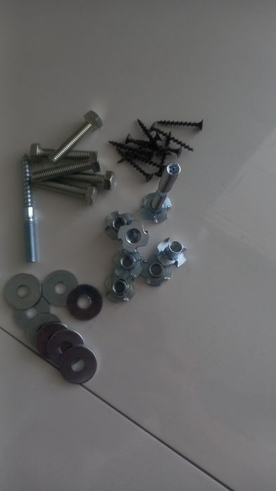 Гайка меблева гвинт шуруп комбінований болт шуруп