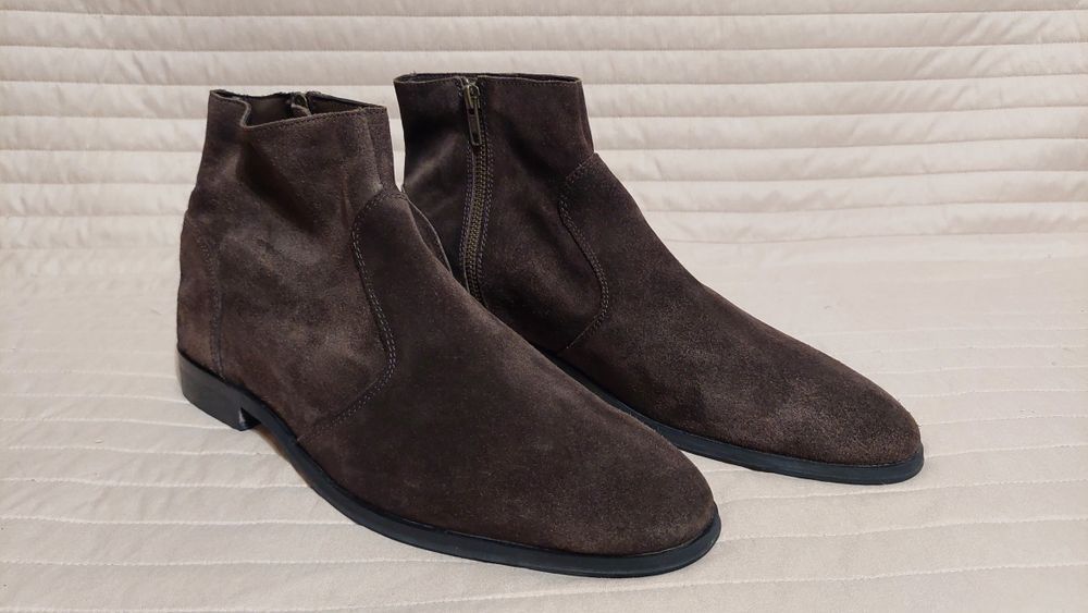 Замшевые челси Frank Wright (обувь,туфли,ботинки,одежда