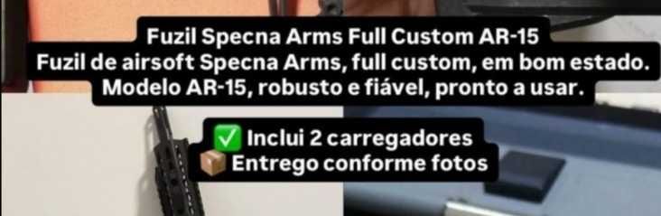 Air soft Com dois carregadores e bolsa