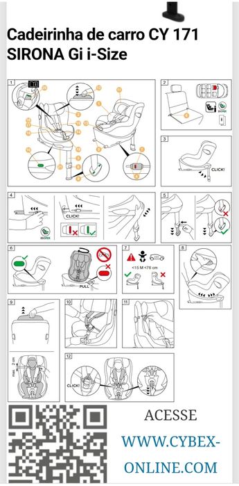 Cadeira auto Cybex Sirona