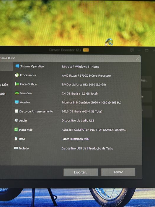 Setup gaming Ryzen 7 5800X Rtx 3050