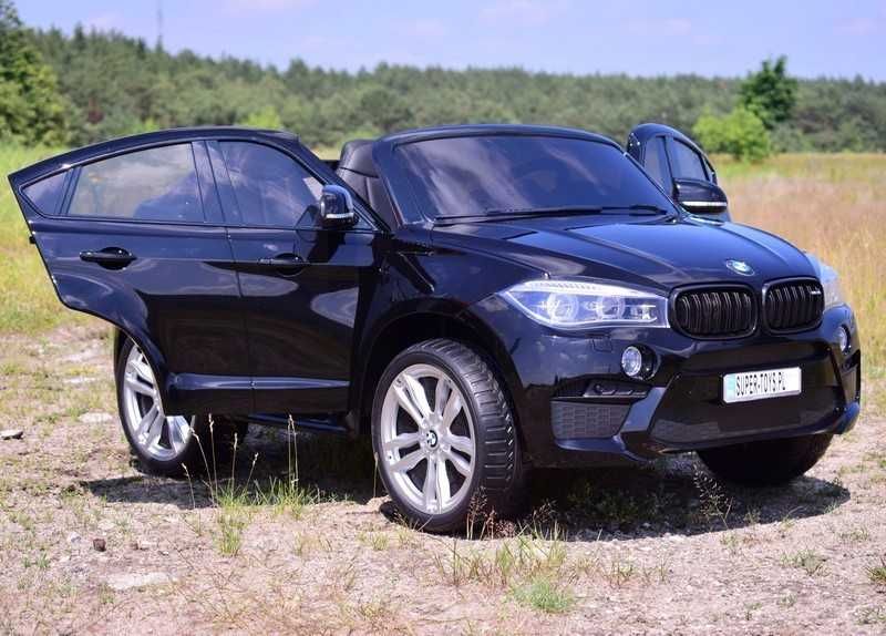Auto samochód na akumulator BMW X6 dwuosobowe dla dzieci zabawki RC
