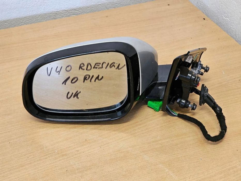 lusterko lewe volvo v40 v40 cc 2012-2019 10pin uk rdesign