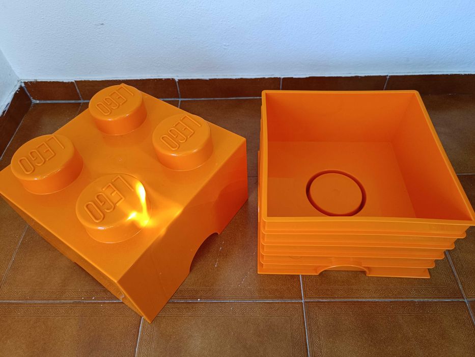 6 caixas de arrumação LEGO