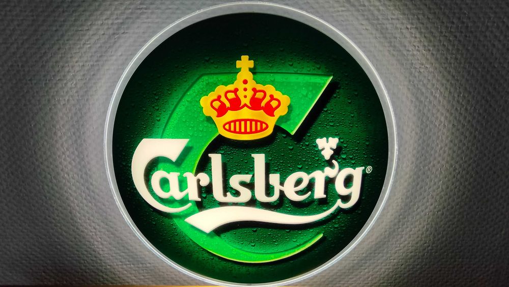 CARLSBERG Lampa unikalna kolekcjonerska Light box Rarytas Szczecin