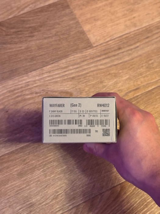 Ray-Ban Meta Wayfarer Shiny Black G15 Green Lenses