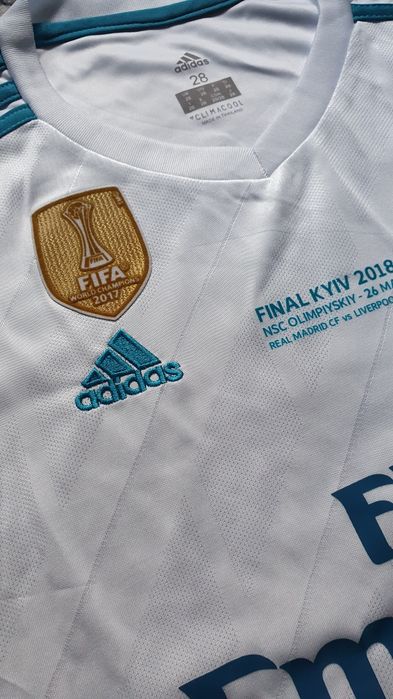 Komplet Piłkarski Real Madryt 2017/18 Dziecięcy Ronaldo 7 Biały