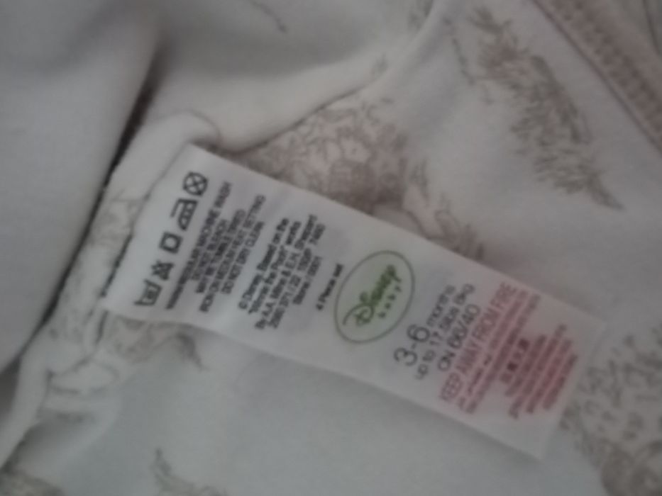 Ciepły sweter niemowlęcy rozpinany Disney