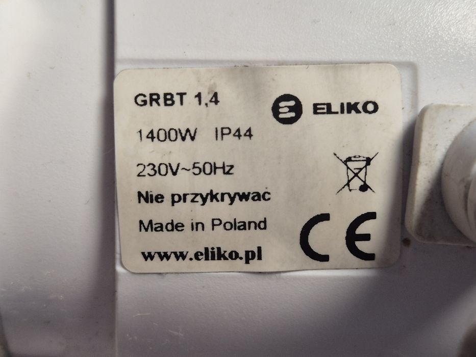 Grzałka do bojlera 1,4 Kw, 1400W  Eliko GRBT 1,4