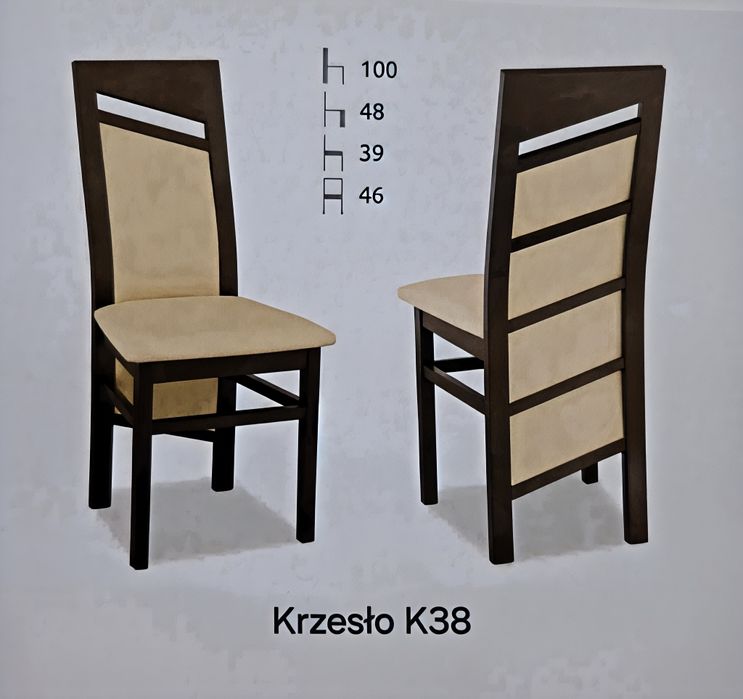 Zestaw Stół Kangur + 4 krzesła K38
