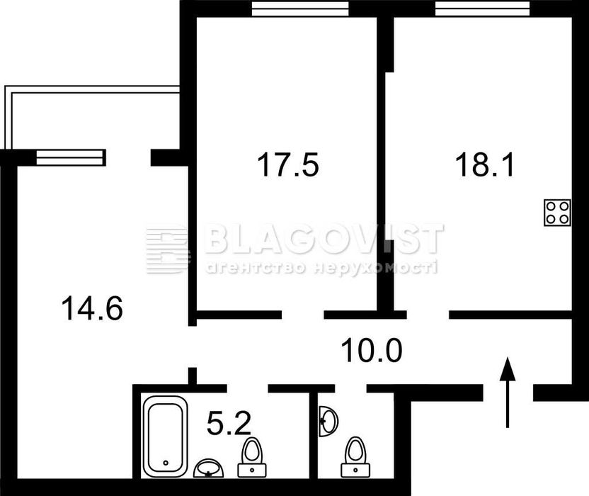 Продаж квартири Повітряних Сил пр.(Повітрофлотський пр) 56г ЖК Ok'Land