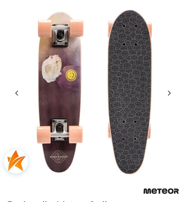 Deskorolka - Meteor Smile Skateboard - jak nówka
