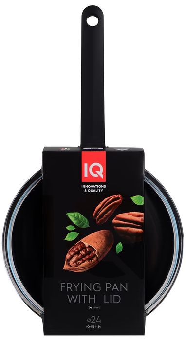 Сковорода IQ Be Smart by Ringel. Глубокая с крышкой. 24,26,28см.
