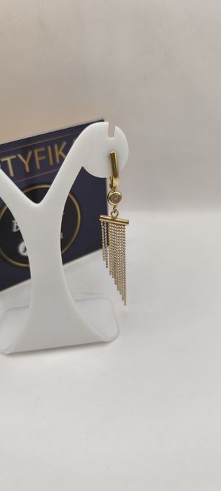Kolczyki złote próby 585 14 karatowe złoto