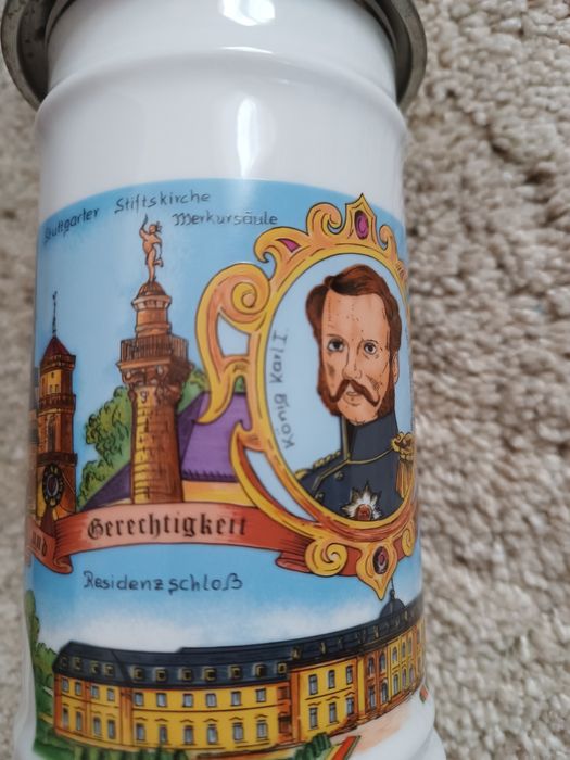 Німецький пивний келих, керамічний кухоль  для пива