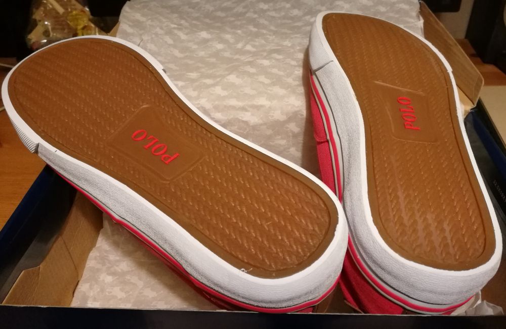 Nowe Buty Polo Ralph Lauren - Thorton roz 42 czerwone - UNIKAT