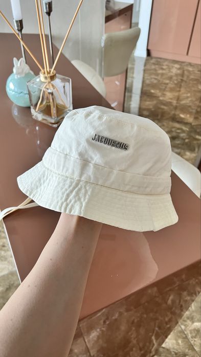 Панама шляпа Jacquemus 100% оригинал (лимонный/молочный) цвет