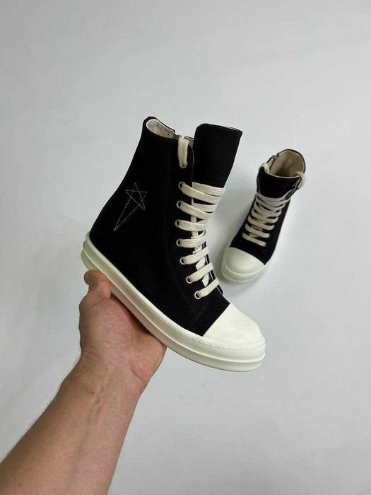 Кеди Rick Owens DRKSHDW laces sneakers ramones geobasket кеды 39 40 41