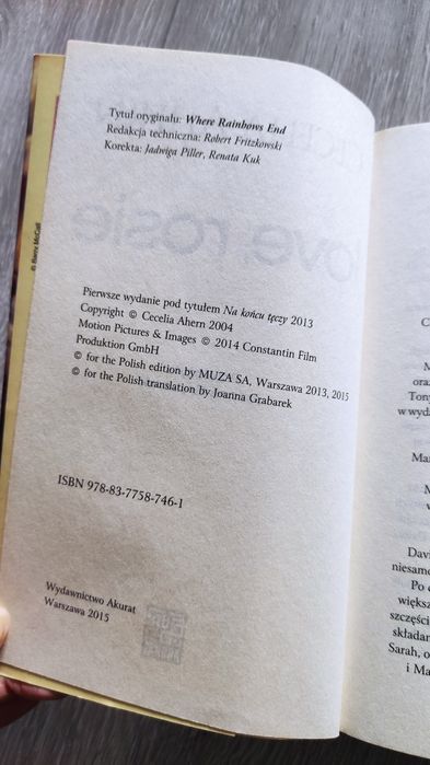 Love, Rosie opowieść o przyjaźni i miłości Ahern romans
