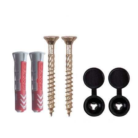 Uchwyt na papier toaletowy PIXEL 2 czarny mat