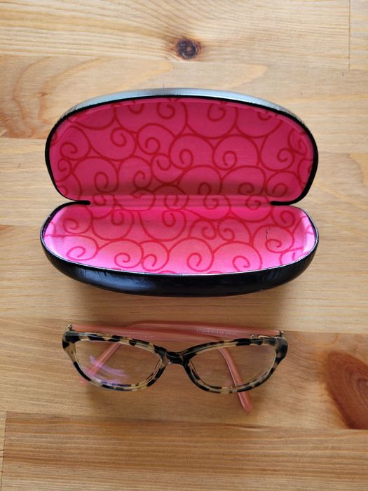 Phoebe Couture oprawki tortoise okulary różowe retro pin up