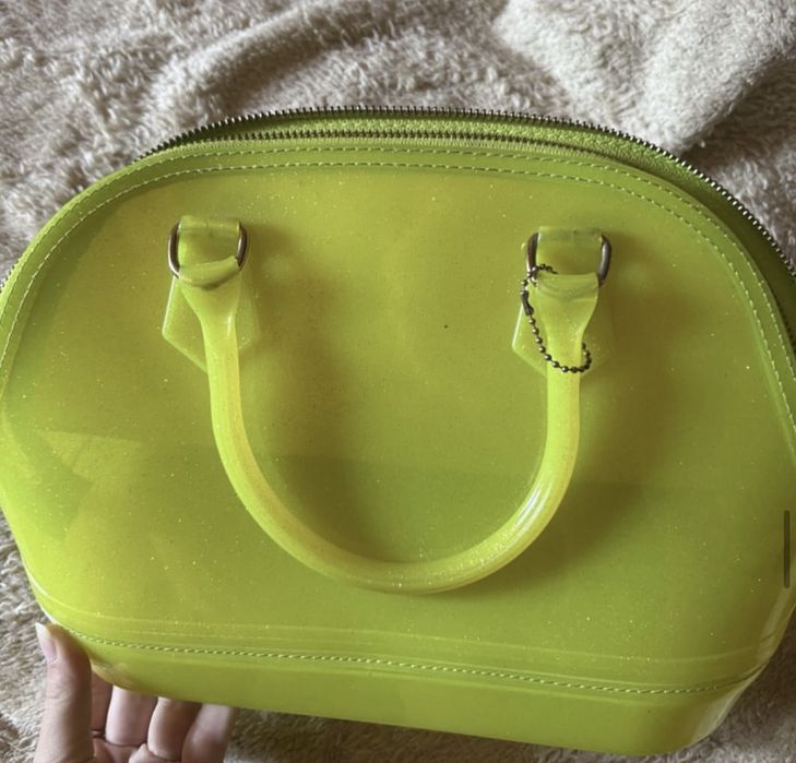 жовта сумка силікон type Furla model Candy  вінтаж y2k