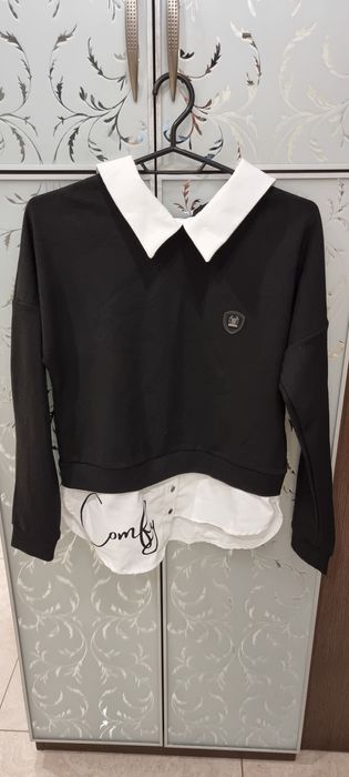 Кофта для дівчинки з емітацією рубашки для дівчинки