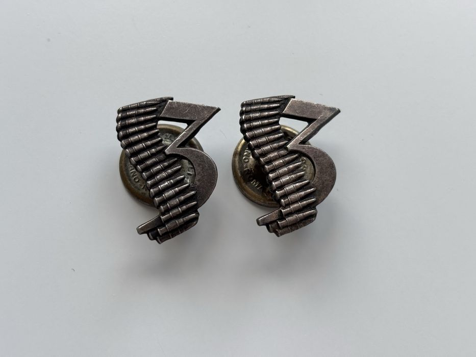 Oznaki Kolnierzowe - 3 Karpacki Batalion Ciężkich CKM