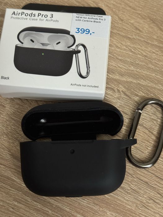 Чохол Silicone Case NEW for AirPods Pro 3 with Carbine Black