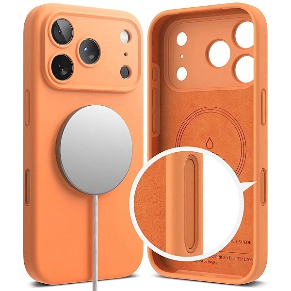 Ringke Silicone Magnetic Magsafe Iphone 17 Pro Max Tangerine