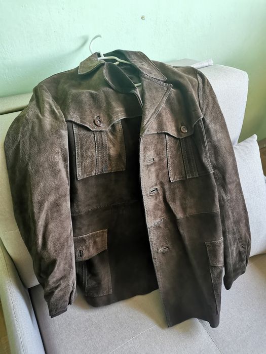 Kurtka męska skórzana vintage, rozmiar M/L