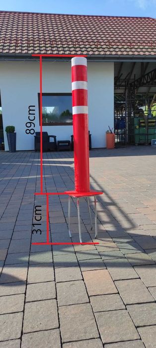 Słupek ostrzegawczy cynkowany