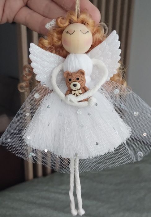 Aniołki  makrama zestaw