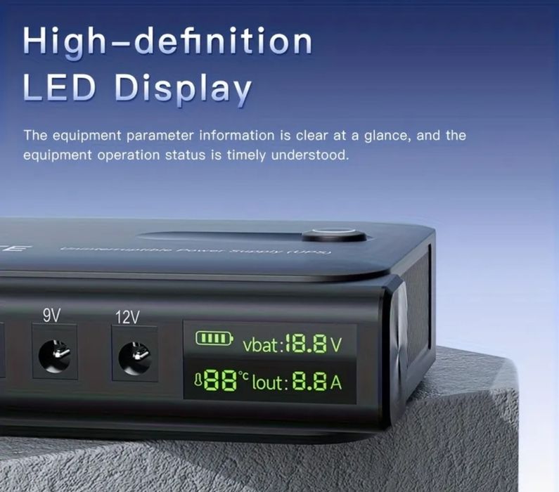 Безперебійник Цифровий дісплей ДБЖ UPS 36W DC1036L для WI-Fi роутера