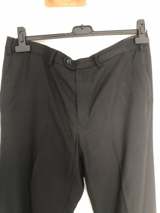 Czarne welniane spodnie eleganckie meskie m&s w bdb stanie styl vintag