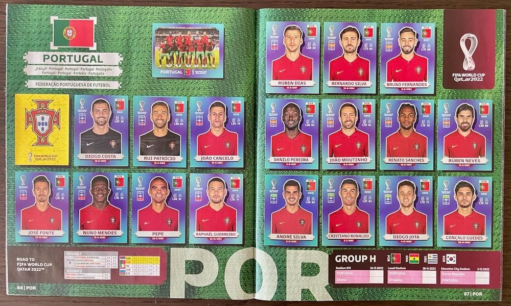 Caderneta de Cromos do Mundial do Qatar 2022
