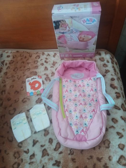 Zapf creation. Baby born. Бебі борн. Переноска для ляльки зріст 43 см.