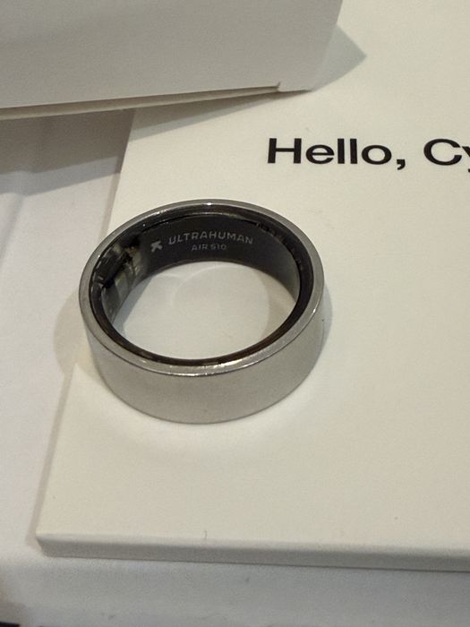 Ultrahuman Ring AIR — Space Silver, розмір 10