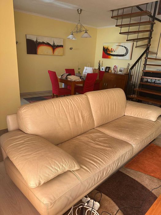 SOFA GRANDE DIVANI PELE VERDADEIRA