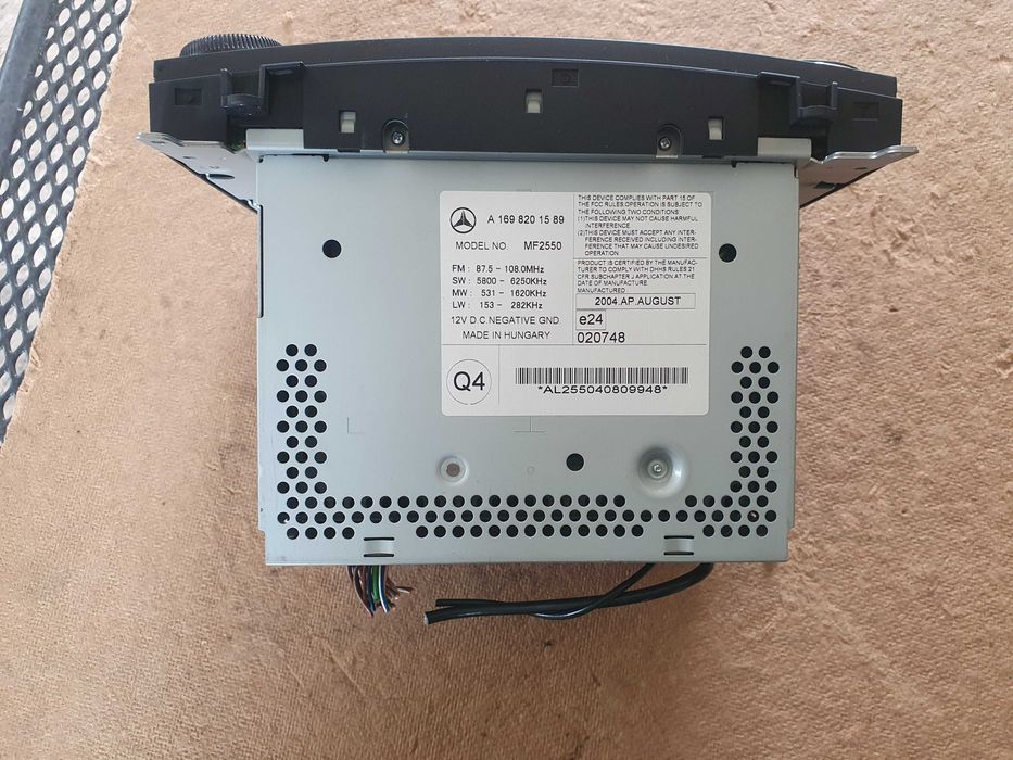 Radio 2 din fabryczne Mercedes A klasa w169 a170 sprawne