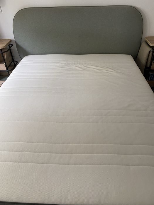 Bed with mattress