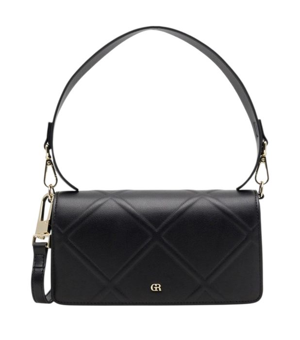 NA LEWARA damska czarna torebka skórzana Gino Rossi CS8951