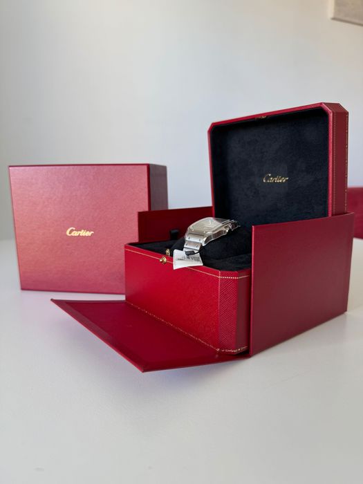 Cartier Santos de Cartier blue dial LARDE NEW